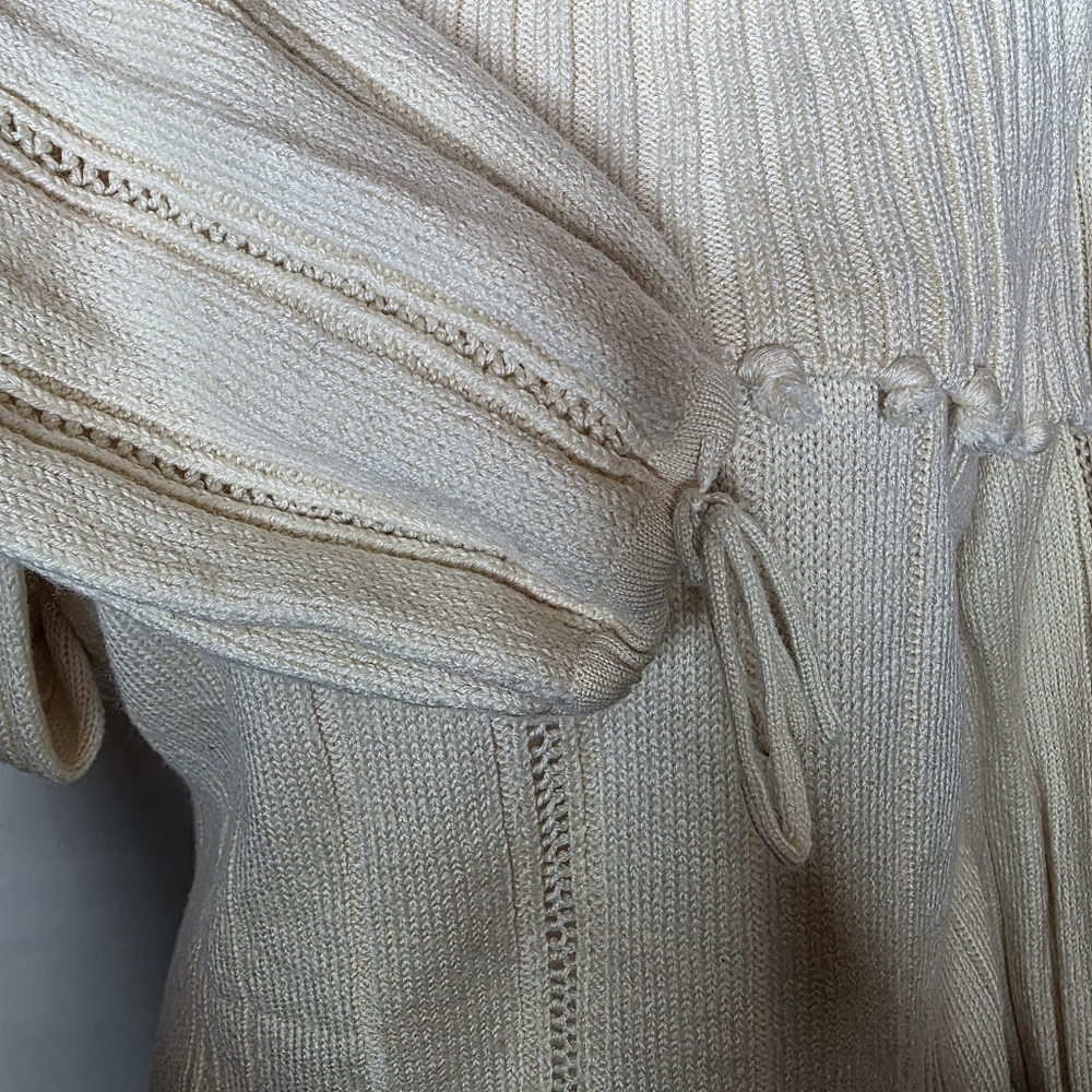 Escada Womens Ivory Wool Cashmere Blend Sweater Size 44 Large - Picture 4 of 10